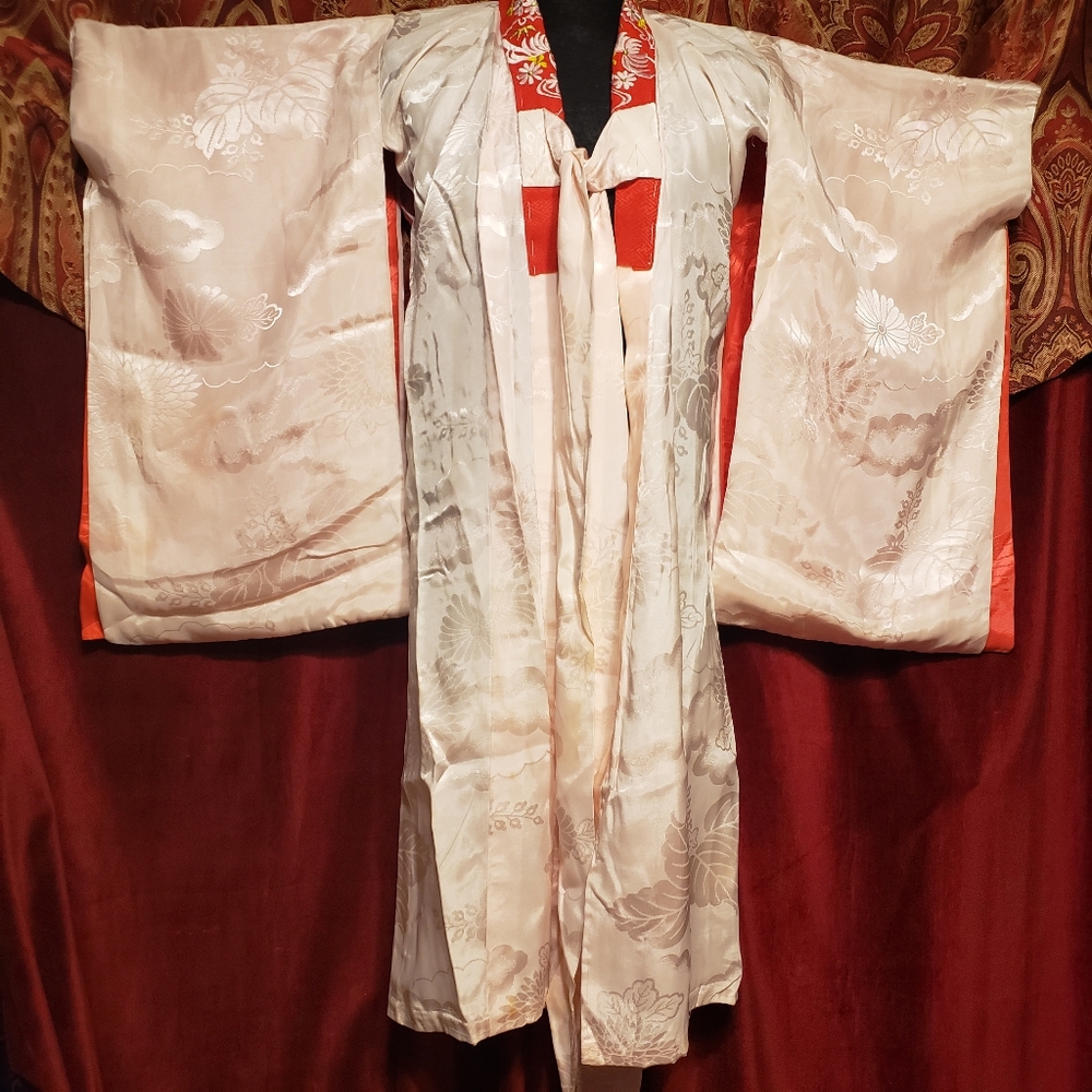 Children's Pink and Red Vintage Kimono